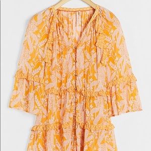 Anthropologie Mia Tiered Tunic Dress